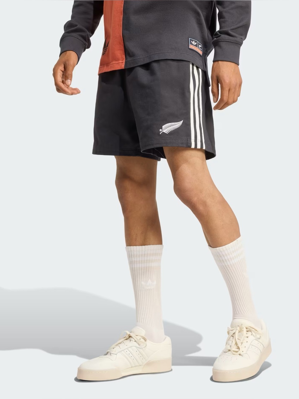 ADIDAS ORIGINALS & ALL BLACKS CLASSIC RUGBY SHORTS
